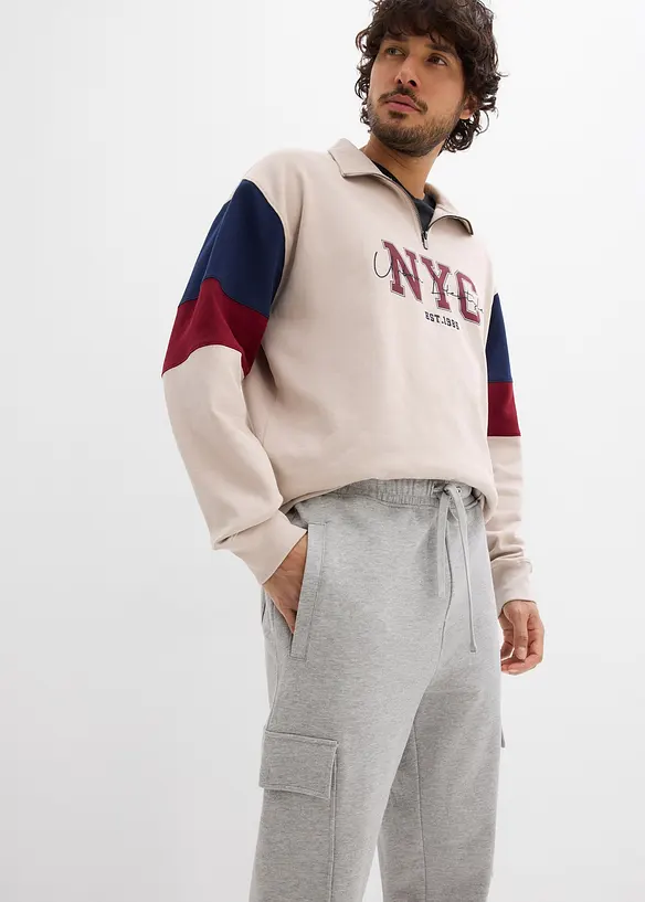 Joggebukse med cargolommer, Loose fit, bonprix