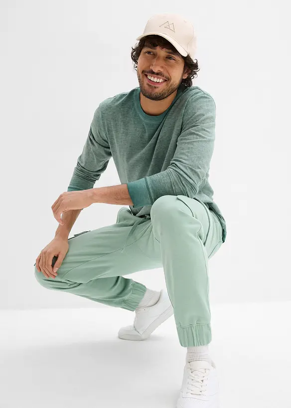 Joggebukse med cargolommer, Loose fit, bonprix