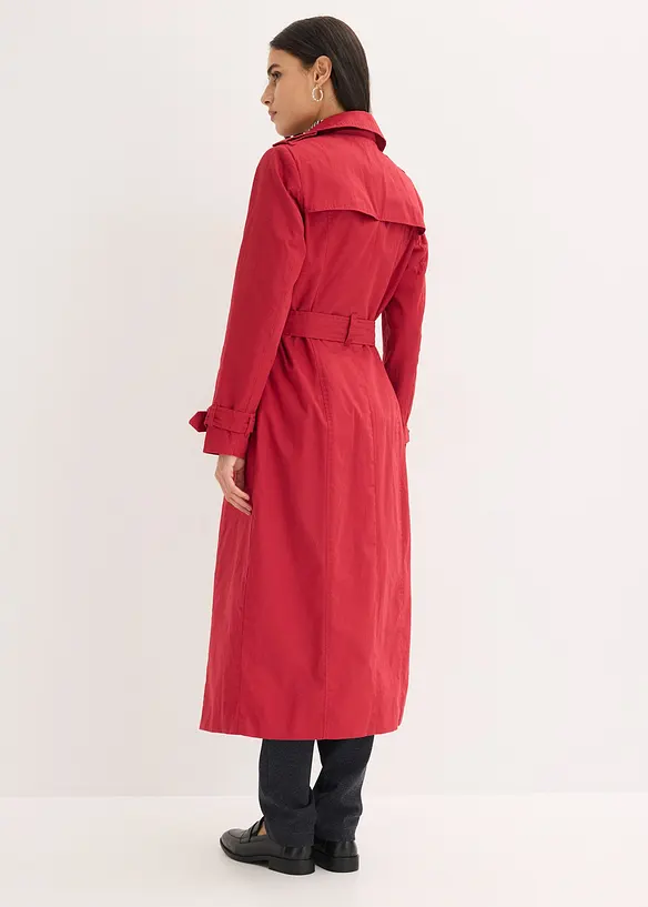 Lang trenchcoat med belte, bonprix