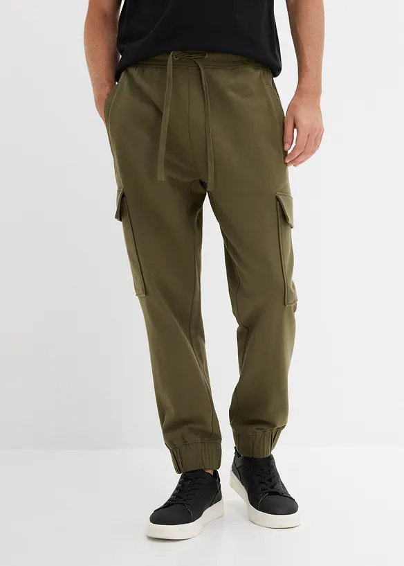 Joggebukse med cargolommer, Loose fit, bonprix