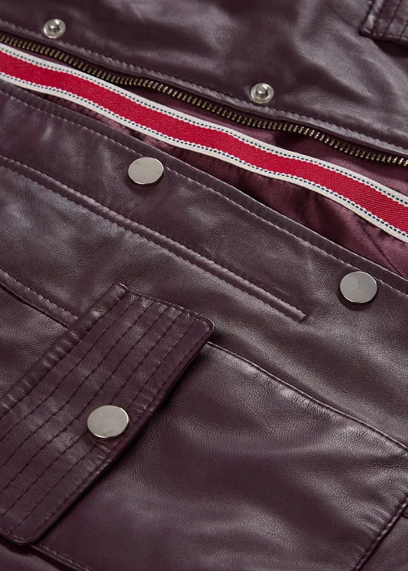 Skinnjakke i lammenappa, bonprix