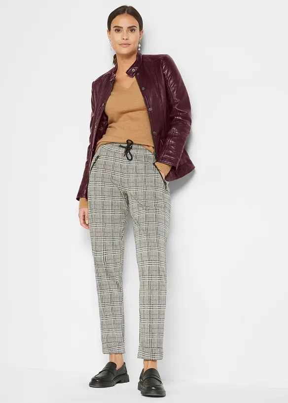 Skinnjakke i lammenappa, bonprix