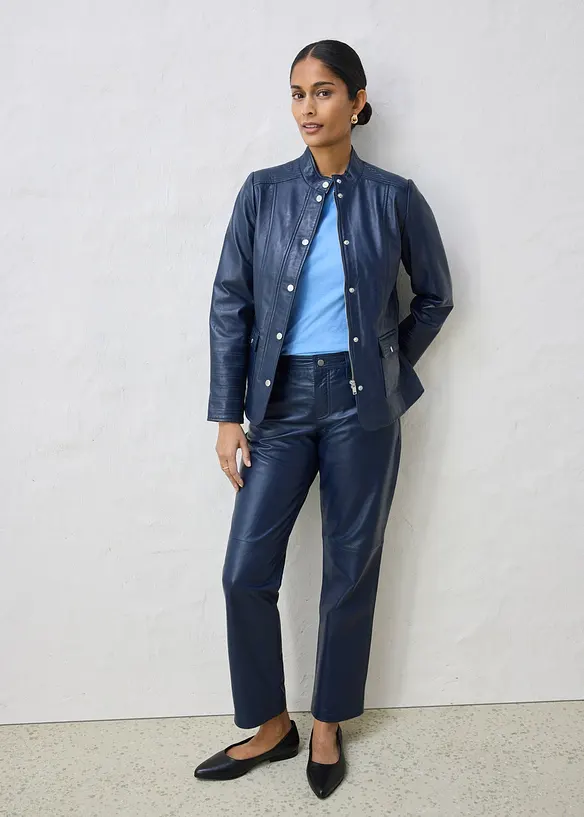 Skinnjakke i lammenappa, bonprix