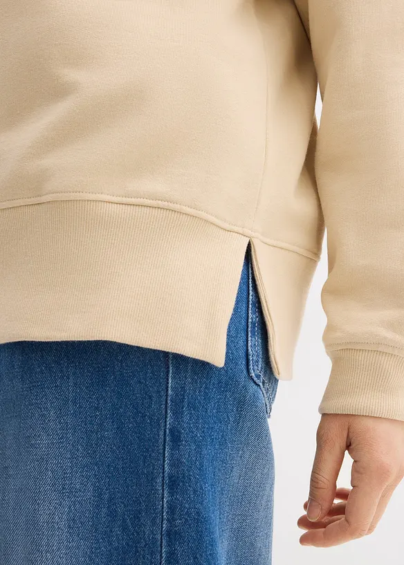 Oversized sweatshirt i &oslash;kologisk bomull, bonprix