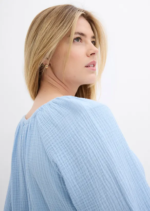 Bluse i luftig musselin, bonprix