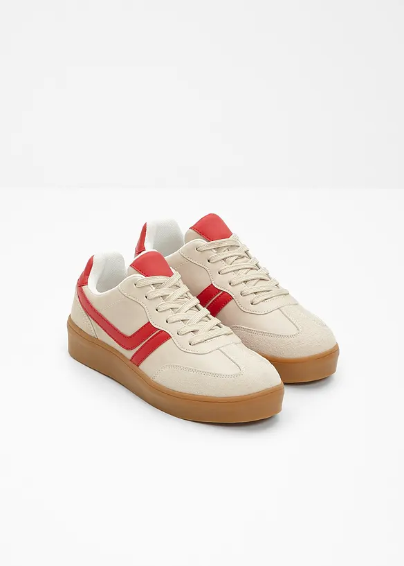 Plat&aring;sneakers i retrostil, bonprix