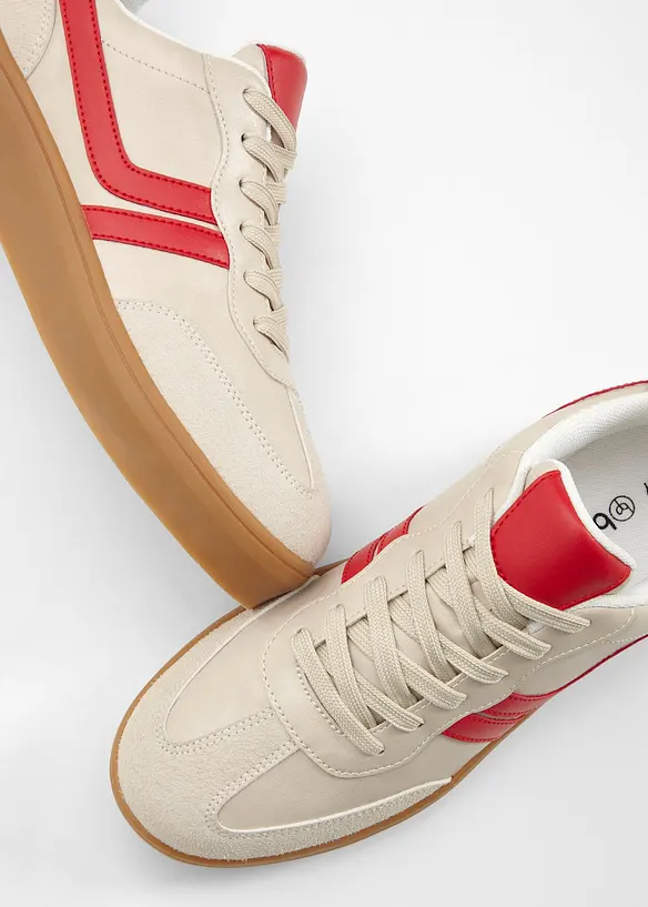 Plat&aring;sneakers i retrostil, bonprix