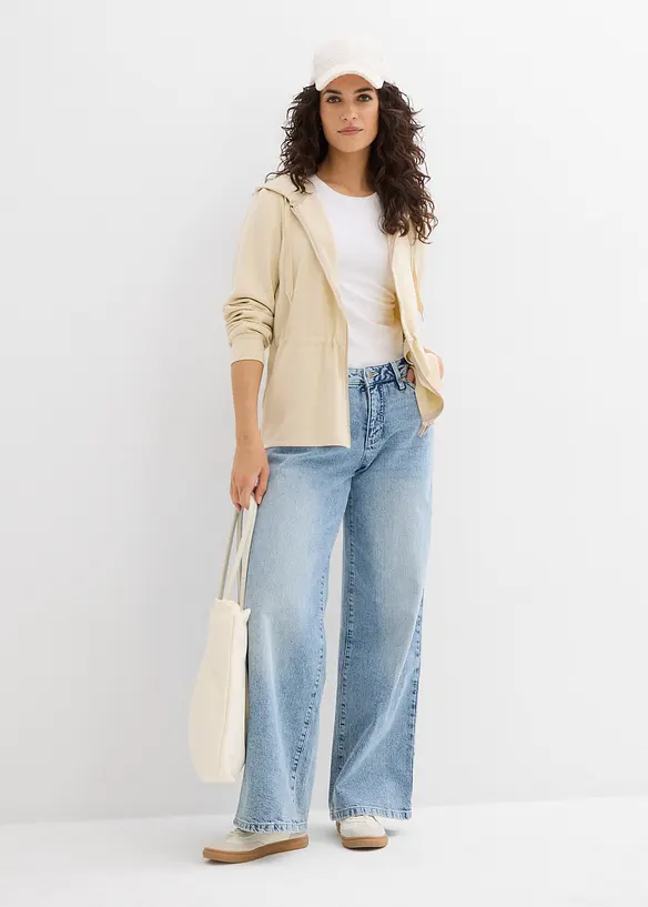 Hettejakke med strikk, bonprix