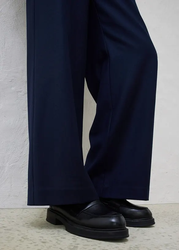 Vid bukse med ull og fem lommer, bonprix