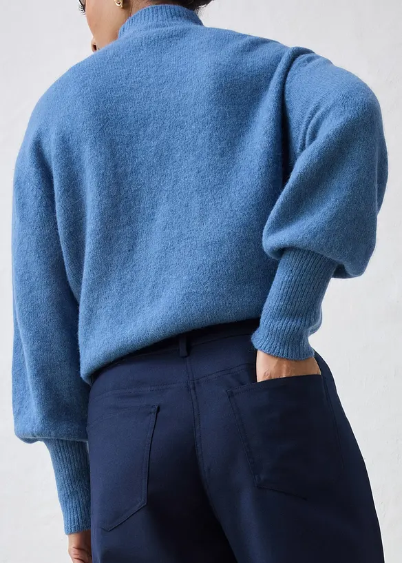 Vid bukse med ull og fem lommer, bonprix