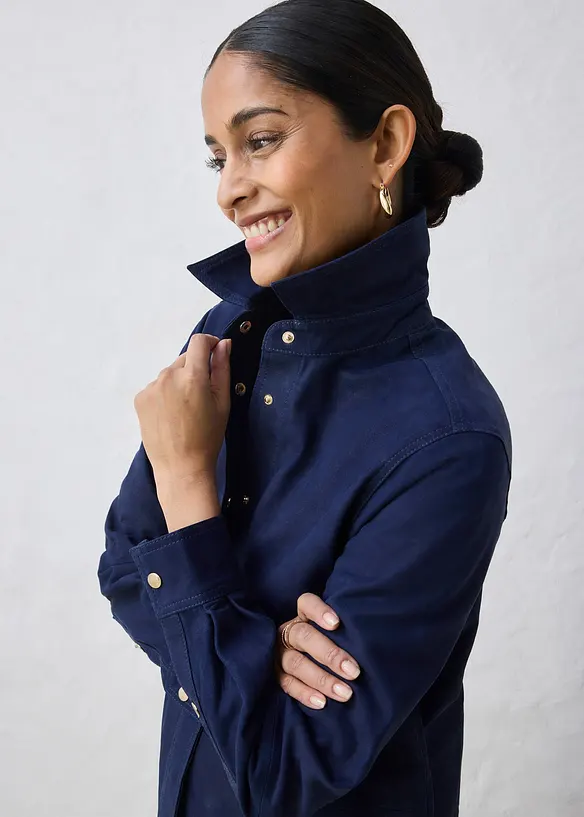 Skjorte i semsket skinn, bonprix