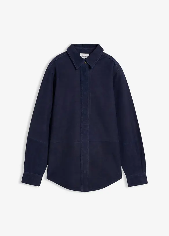 Skjorte i semsket skinn, bonprix