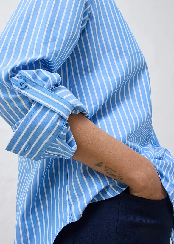 Skjorte med silke, bonprix