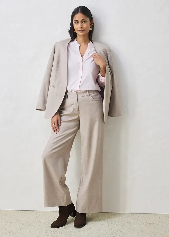 Skjorte med silke, bonprix