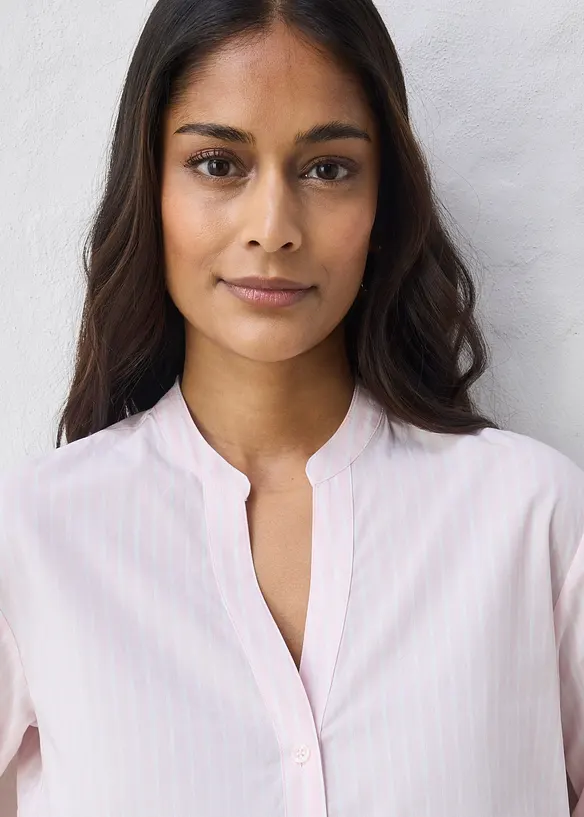 Skjorte med silke, bonprix