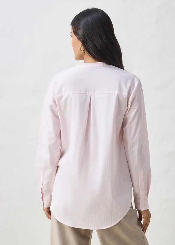 Skjorte med silke, bonprix