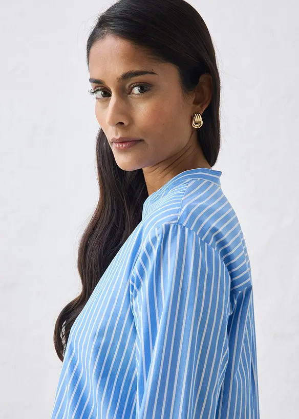 Skjorte med silke, bonprix