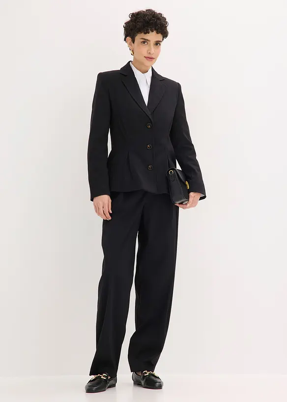 Blazer med sydde folder, bonprix