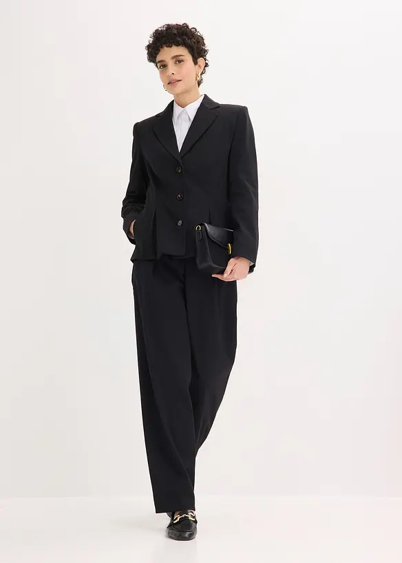 Blazer med sydde folder, bonprix