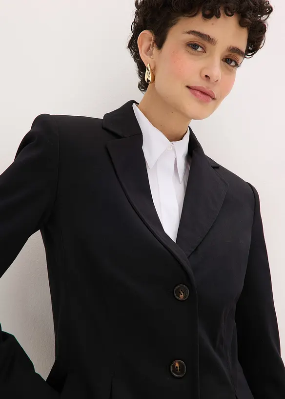 Blazer med sydde folder, bonprix