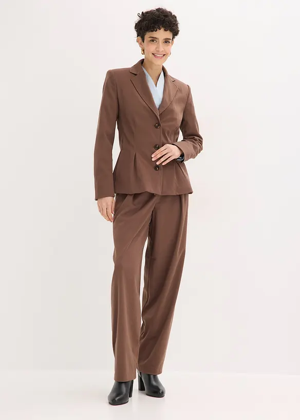 Blazer med sydde folder, bonprix