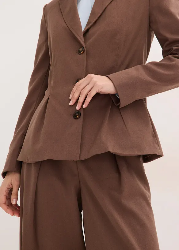 Blazer med sydde folder, bonprix