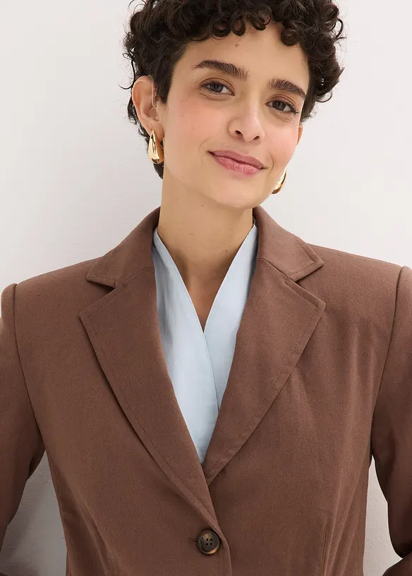 Blazer med sydde folder, bonprix