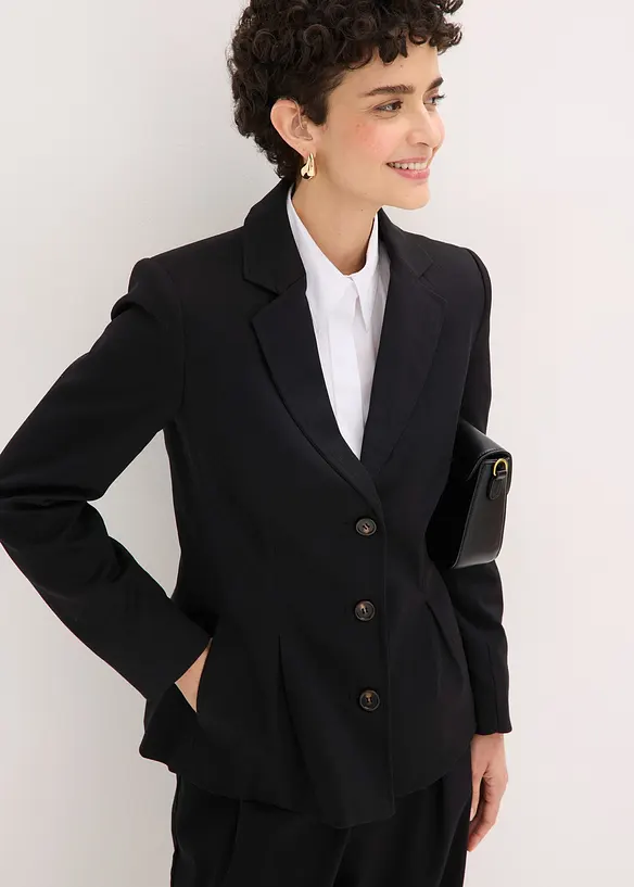 Blazer med sydde folder, bonprix