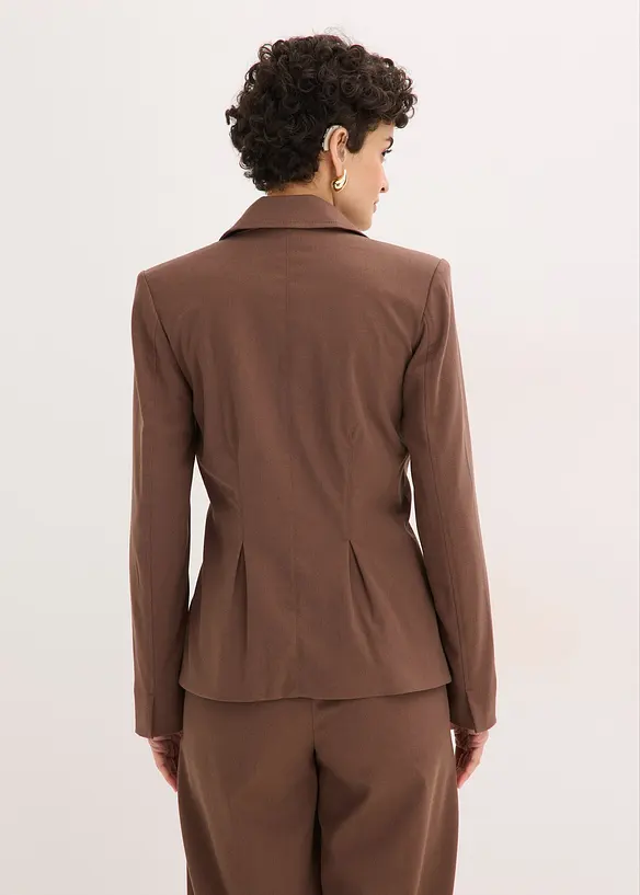 Blazer med sydde folder, bonprix