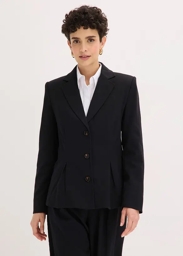 Blazer med sydde folder, bonprix