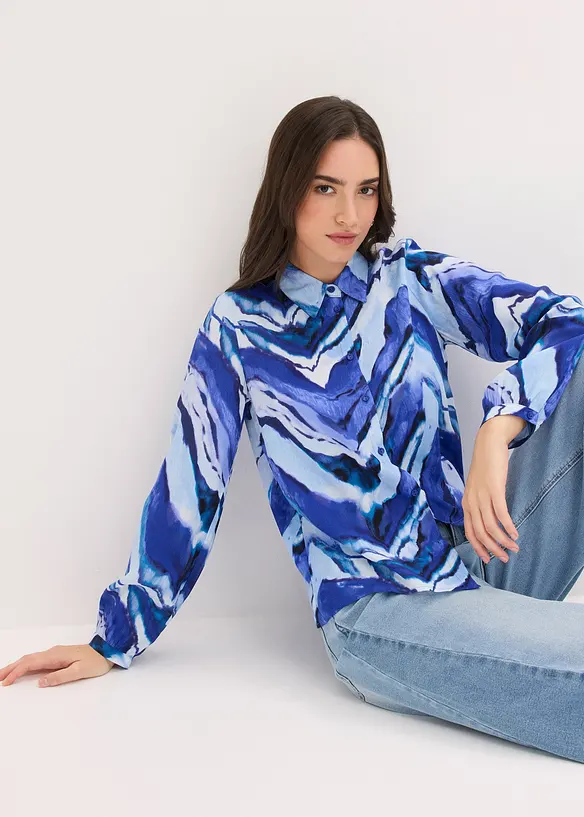 M&oslash;nstret bluse, bonprix