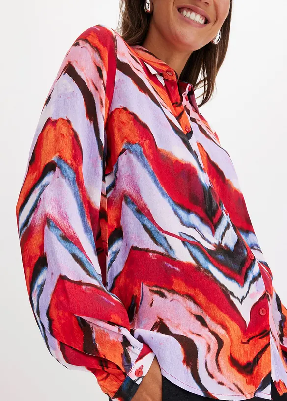 M&oslash;nstret bluse, bonprix