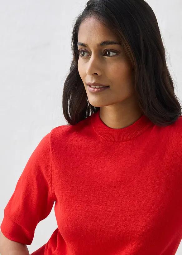 Genser med silke, bonprix