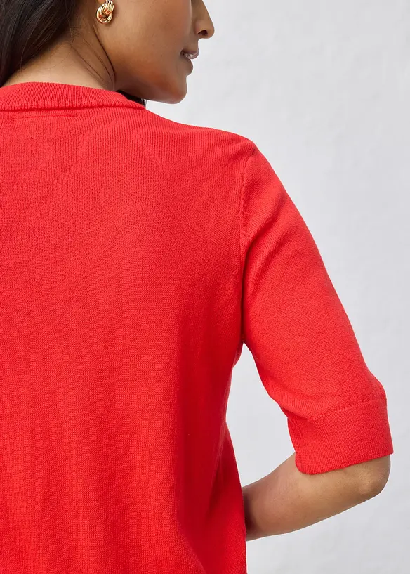 Genser med silke, bonprix