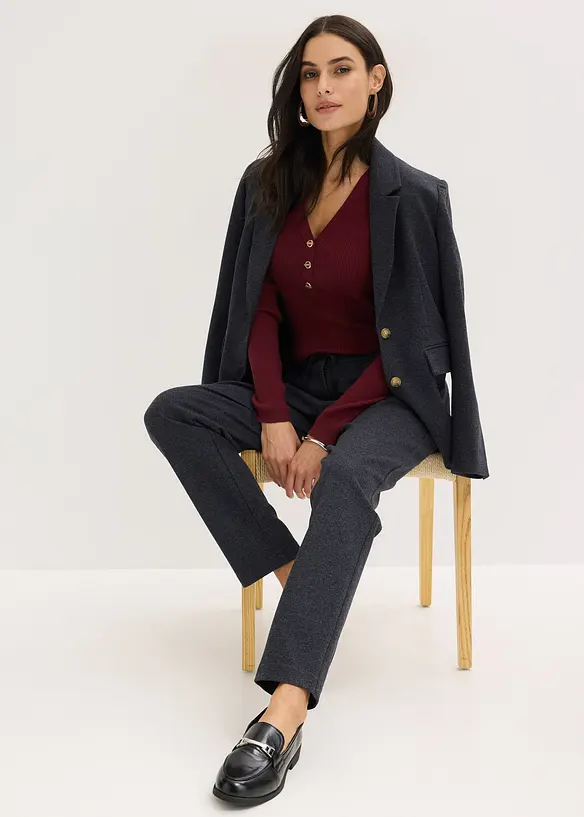 Elegant bukse med stretch, bonprix