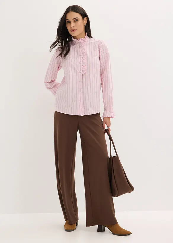 Rysjebluse i poplin, bonprix