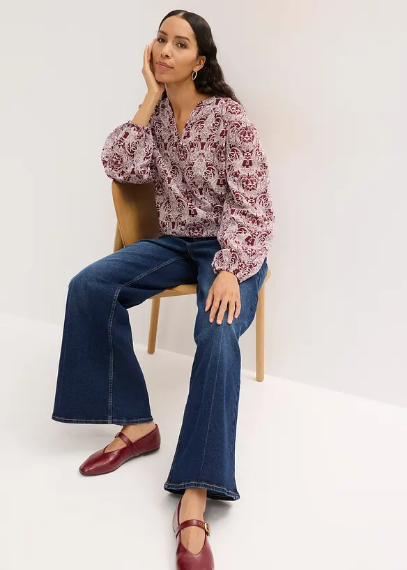 Bluse i 100% bomull, bonprix