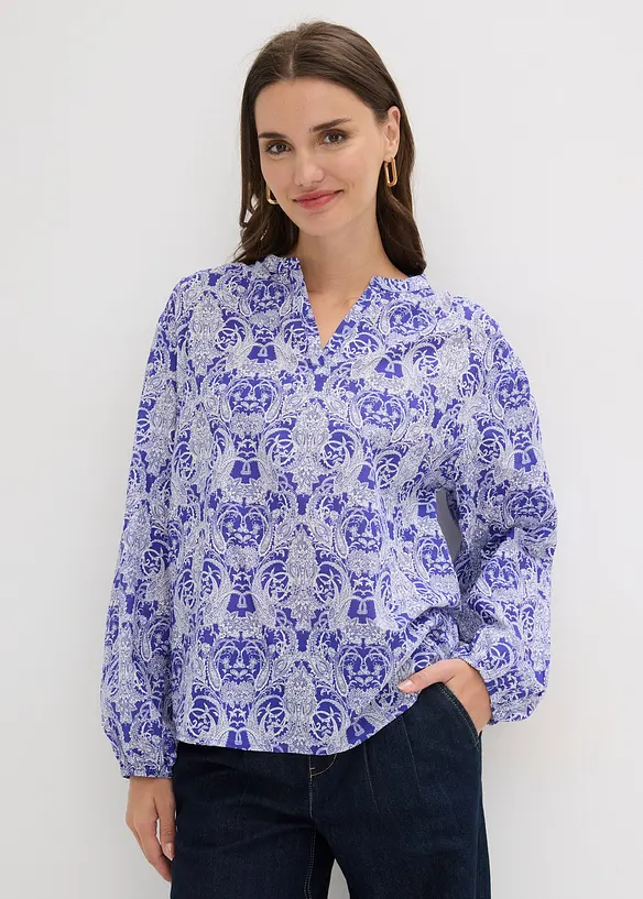 Bluse i 100% bomull, bonprix