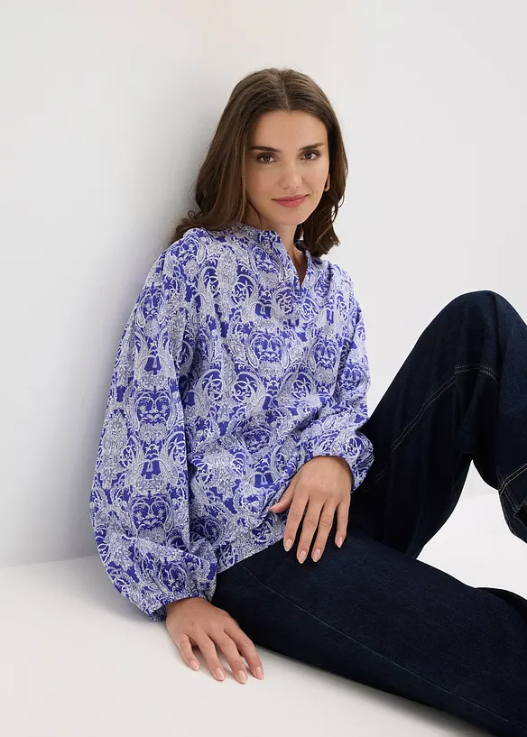 Bluse i 100% bomull, bonprix