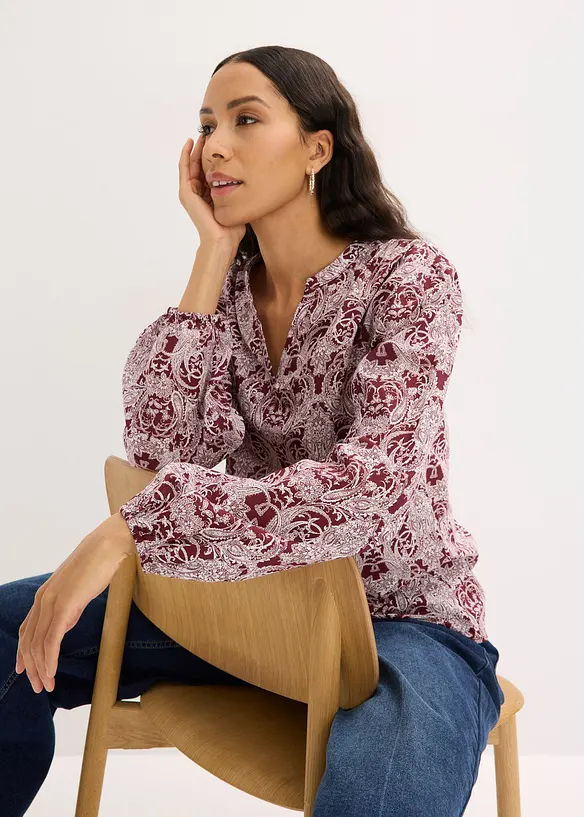 Bluse i 100% bomull, bonprix