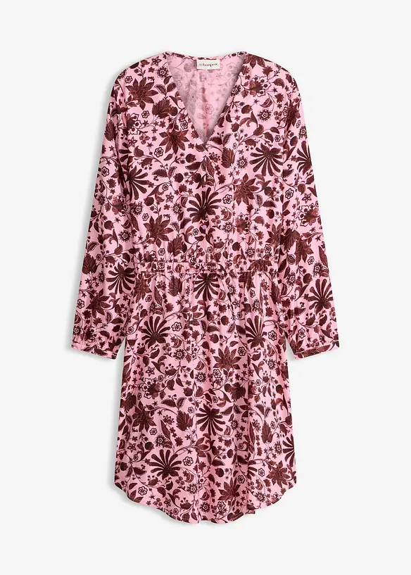 Midikjole i lett viskose, bonprix