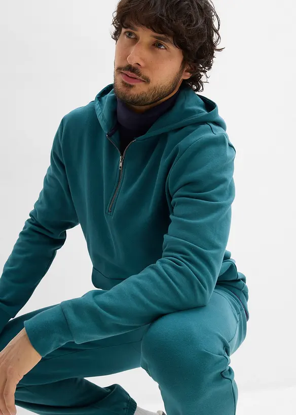 Hettegenser med glidel&aring;s av 100% &oslash;kologisk bomull, bonprix