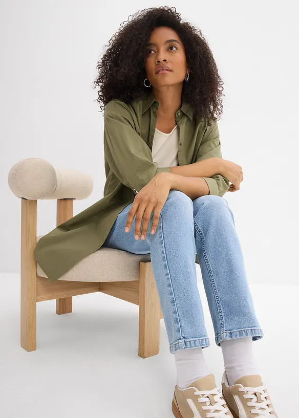 Loose fit-jeans Mid Waist, Straight, bonprix