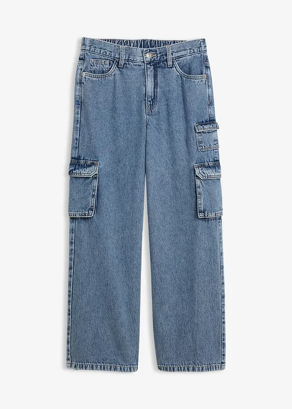 Wide Leg-jeans Mid Waist, bonprix