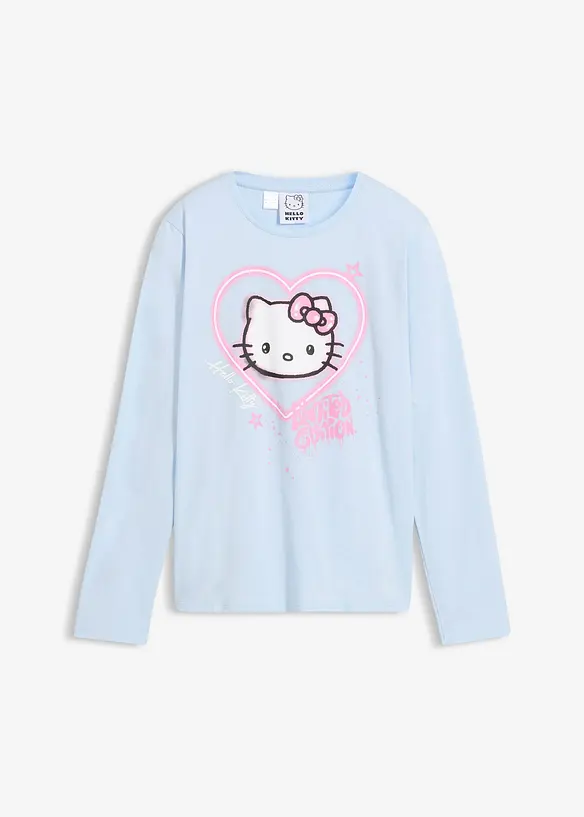 Langermet Hello Kitty-topp i 100% bomull, Hello Kitty