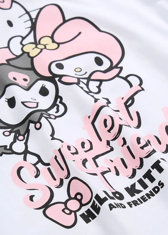 Oversized Hello Kitty-topp i 100% bomull, Hello Kitty