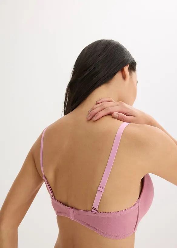 Push up-BH uten spiler med bomull (2-pack), bonprix