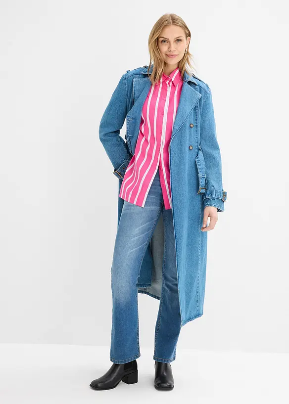 Skjorte i bomullspoplin, bonprix