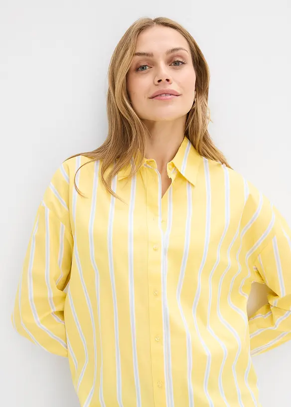 Skjorte i bomullspoplin, bonprix