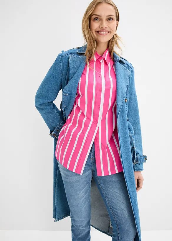 Skjorte i bomullspoplin, bonprix